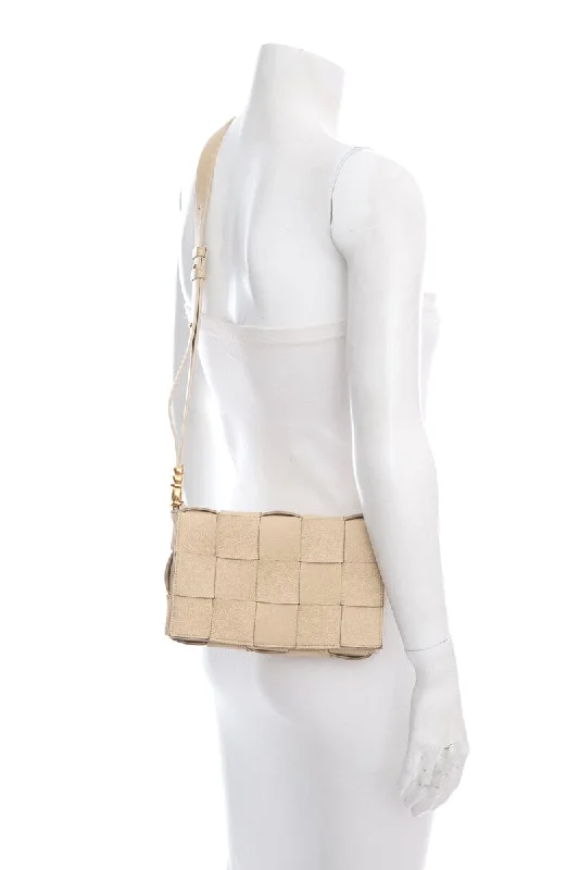 Bottega Veneta luxury bags for special occasionsBottega Veneta Cassette Woven Leather Beige Crossbody Bag