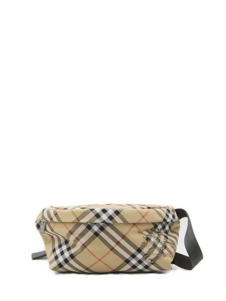 Two - Tone Burberry Bags for a Modern AestheticMen's Check Belt Bag in Beige | 8091780