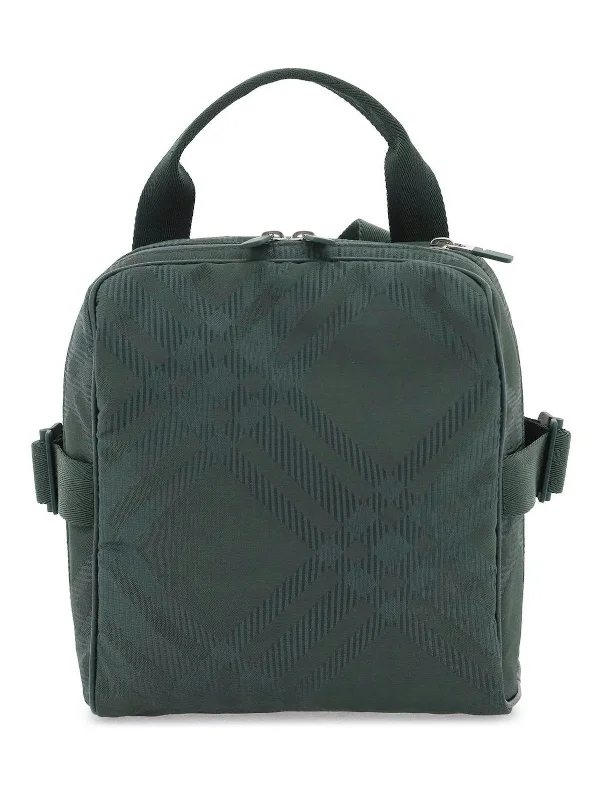 Burberry Bags with Signature Check Pattern in New ShadesMen's Check Jacquard Crossbody Bag in Green | 8083436