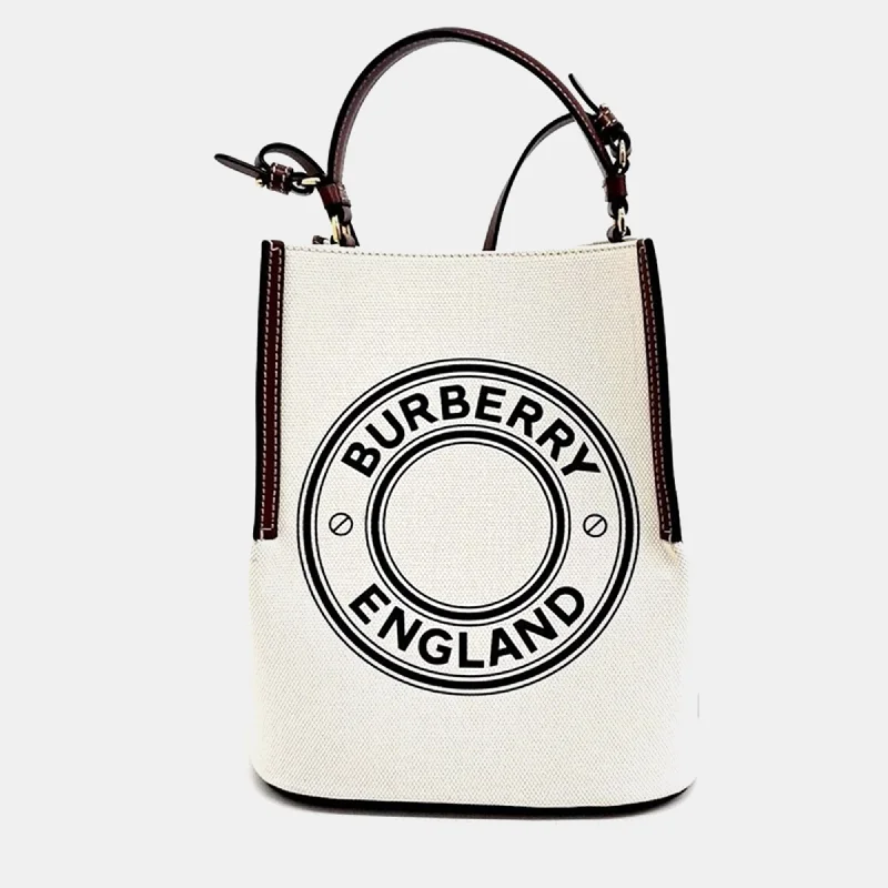 Burberry Bags with Magnetic Closures for Quick AccessCanvas Peggy Bucket Bag