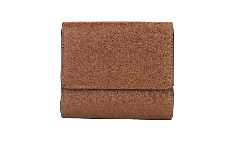 Quilted Burberry Bags for a Luxurious FeelBurberry Luna Tan Grained Leather Small Coin Pouch Snap Wallet