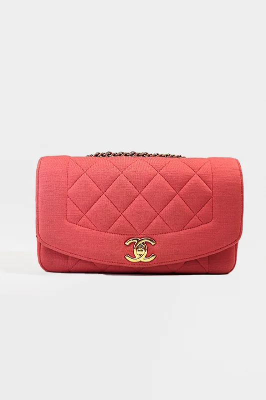 Chanel bags for women who appreciate fine craftsmanship2014-2015 Diana Single Flap Jersey Shoulder Bag