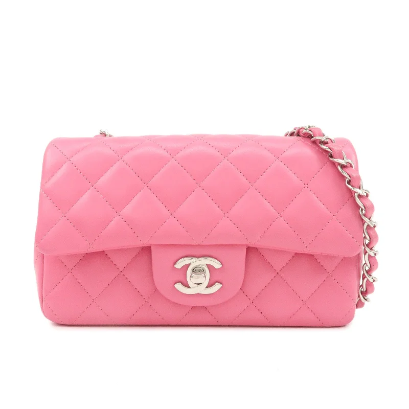 Chanel All - Match Handbag for Versatile StylingCHANEL Mini Matelasse 20 Lamb Skin Chain Shoulder Bag Pink A69900