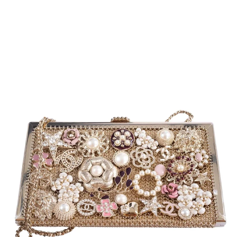 Chanel bags for women with a taste for high fashionChanel CC Camellia Charm Bag Pearls and Pink Enamel with Gold Hardware