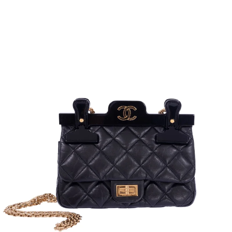 Chanel bags as wedding day accessoriesCHANEL Rare Flap Hangar 2.55 Black Bag