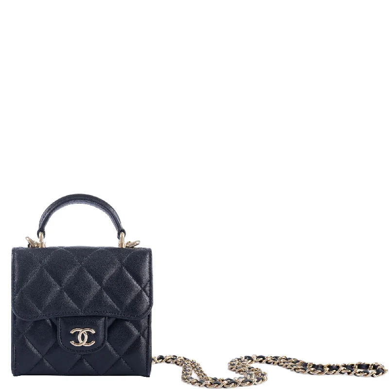 Chanel bags for a polished and professional appearanceCHANEL Foldable Jewelry Box with Chain