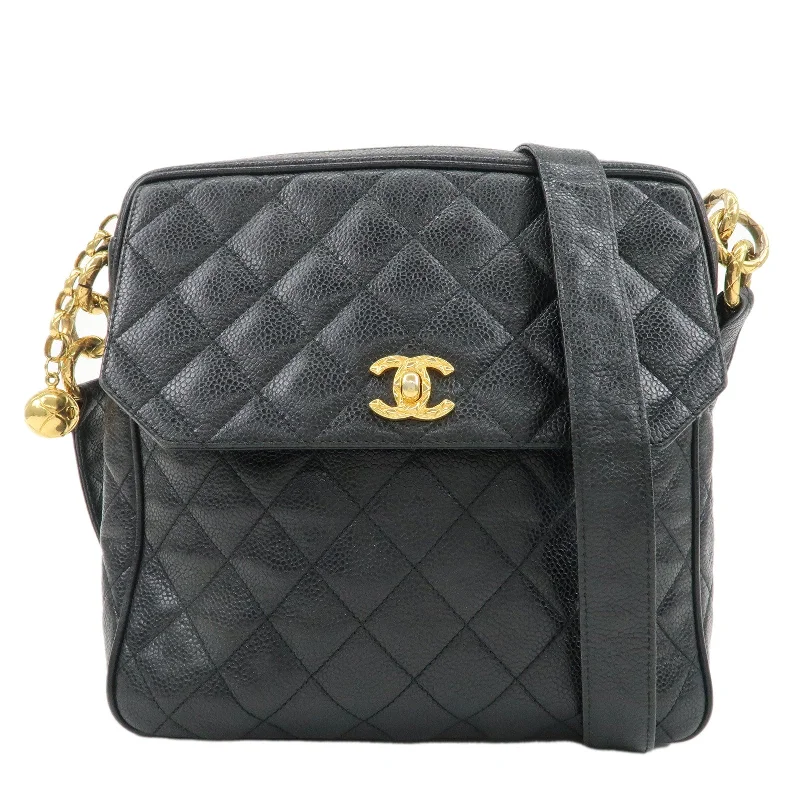 Chanel bags perfect for everyday elegCHANEL Matelasse Caviar Skin Shoulder Bag Black 2944818