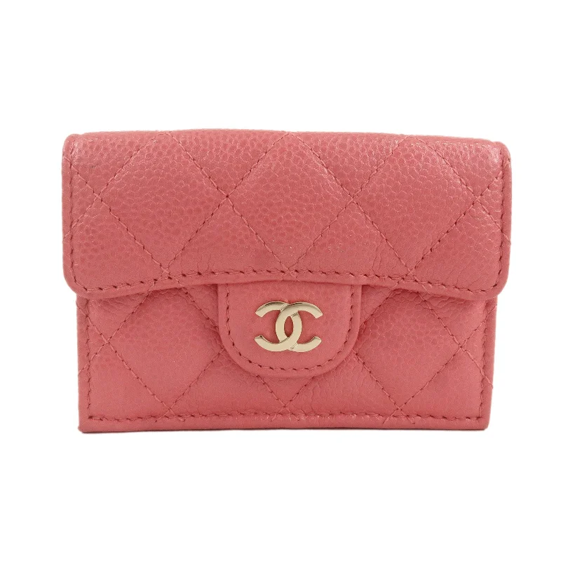 Chanel bags sale 2025CHANEL Matelasse Cavier Skin Tri-fold Classic Small Wallet AP0230