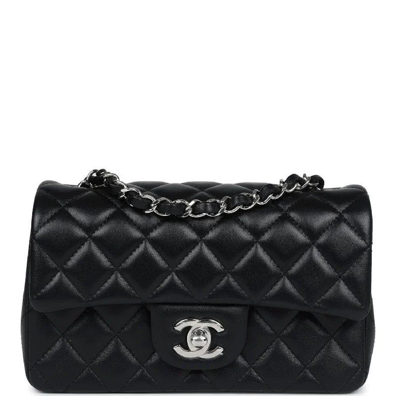 Chanel Limited Edition Handbag for CollectorsChanel Mini Rectangular Flap Black Lambskin Silver Hardware