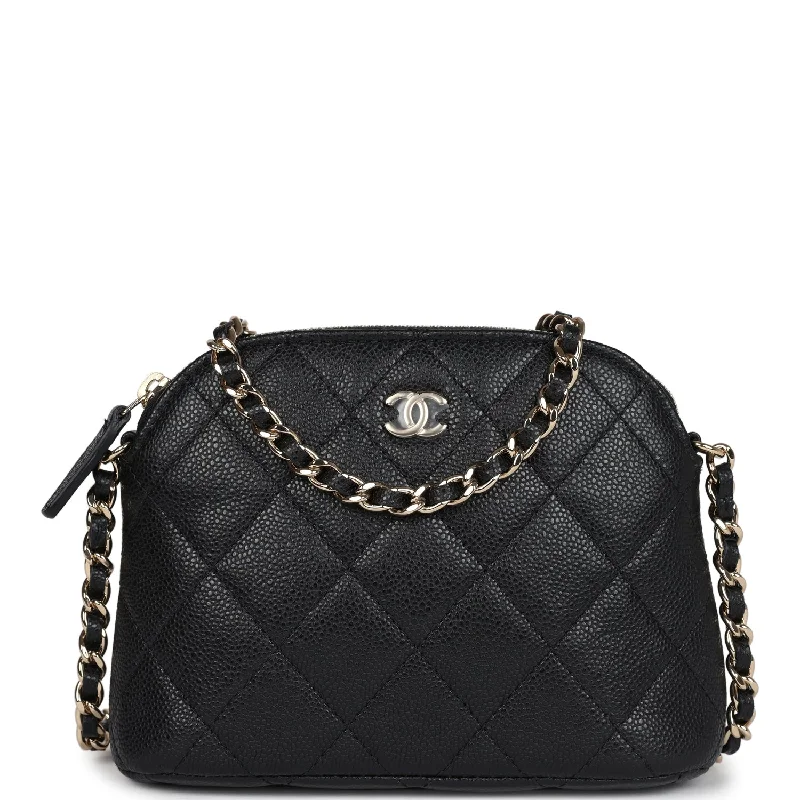 Chanel bags that pair perfectly with any outfitChanel Mini Clutch with Chain Crossbody Bag Black Caviar Light Gold Hardware