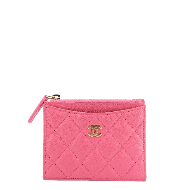 Chanel Quilted Leather Shoulder Bag for FashionistasClassic Zip Caviar Leather Cardholder