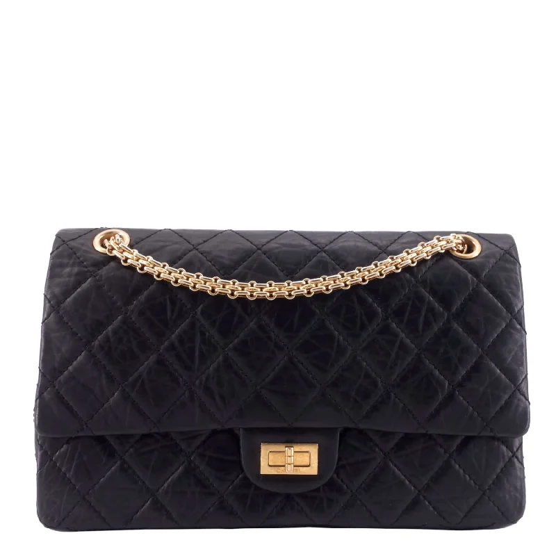 Chanel bags with chain and leather strap combinationsReissue 2.55 Aged Calfskin Double Flap Bag