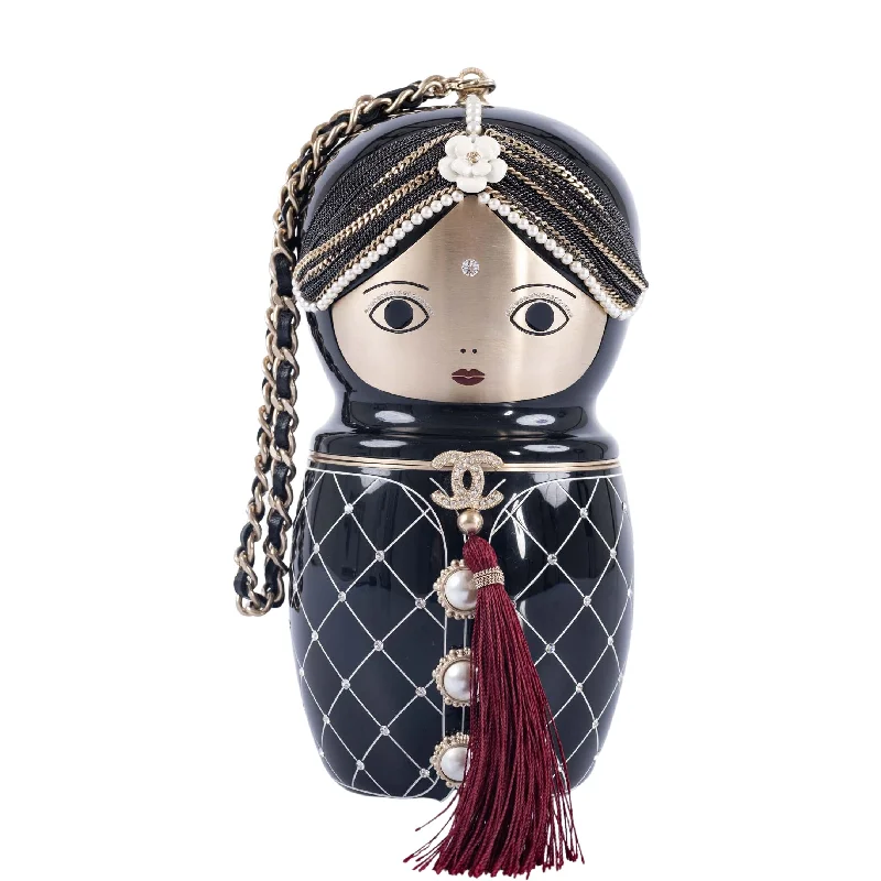 Chanel bags with exclusive seasonal releasesCHANEL Paris-Bombay Black Lucite Métiers d’Art Matryoshka Runway Bag