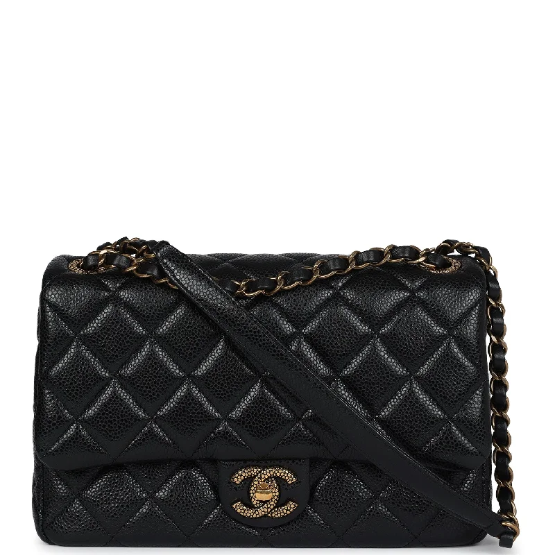 Chanel bags with iconic gold chainsChanel Small Flap Bag Black Caviar Gold Hardware