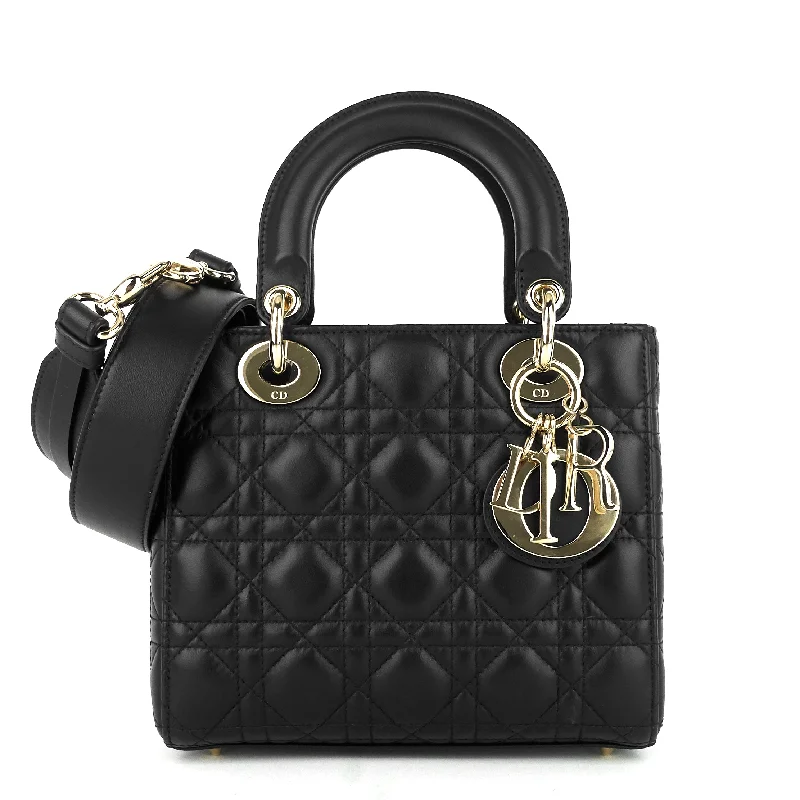 High - fashion Christian Dior bags with a geometric patternLady Dior Small Cannage Leather Handbag