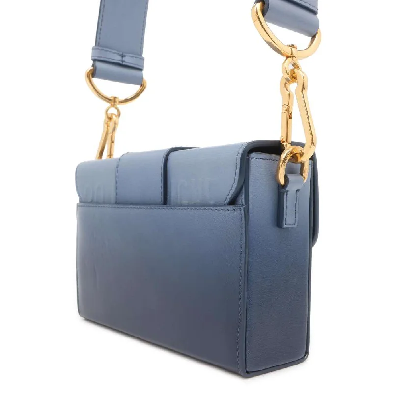 Christian Dior bags with a detachable coin purse insideDior Montaigne Shoulder Bag Blue Leather