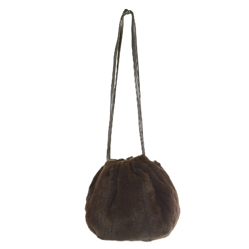 Chanel bags with modern touchesCHANEL 1997-1999 Bucket Bag Brown Rabbit Fur 68053