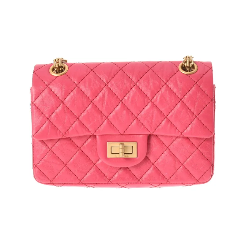 Chanel bags for women with minimalist styleChanel 2.55 chain pink tone ladies calf shoulder bag