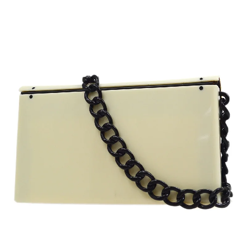 Chanel bags with adjustable chain strapsCHANEL 2000-2001 Monochrome Acrylic Shoulder Bag Small 00323