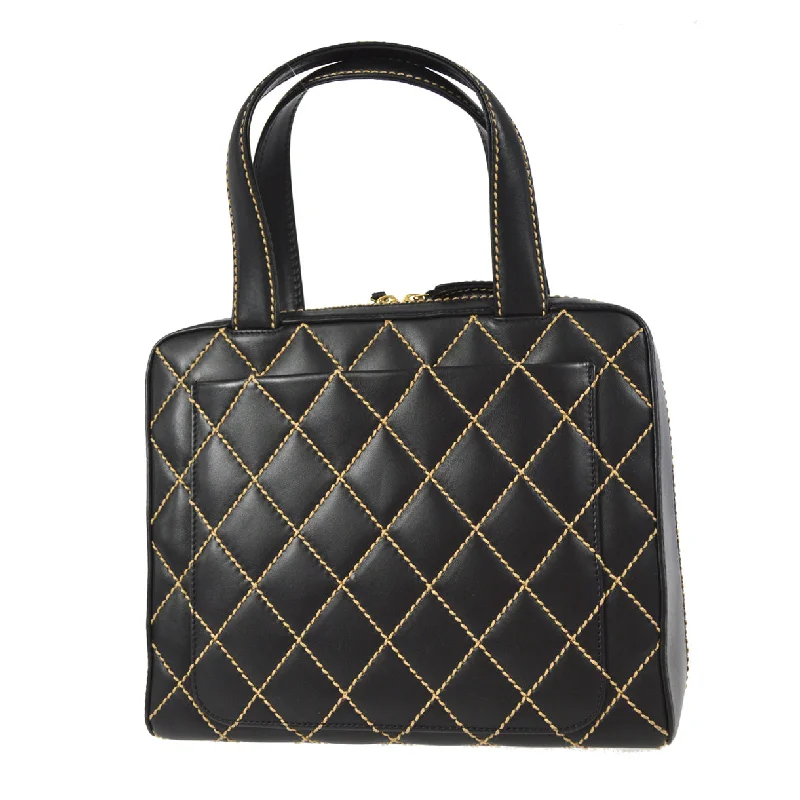 Chanel bags available at online luxury retaileCHANEL 2001-2003 Wild Stitch Handbag Black Calfskin 97425