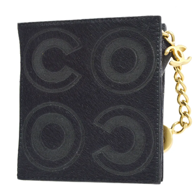 Chanel Small Crossbody Bag for TravelCHANEL 2001 COCO Key Case Pony Hair Black 68032