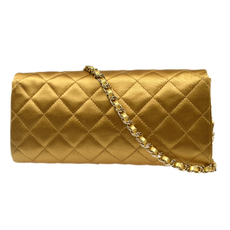 Chanel Limited Edition Handbag for CollectorsCHANEL 2006-2008 Evening Bag Gold Satin 78339