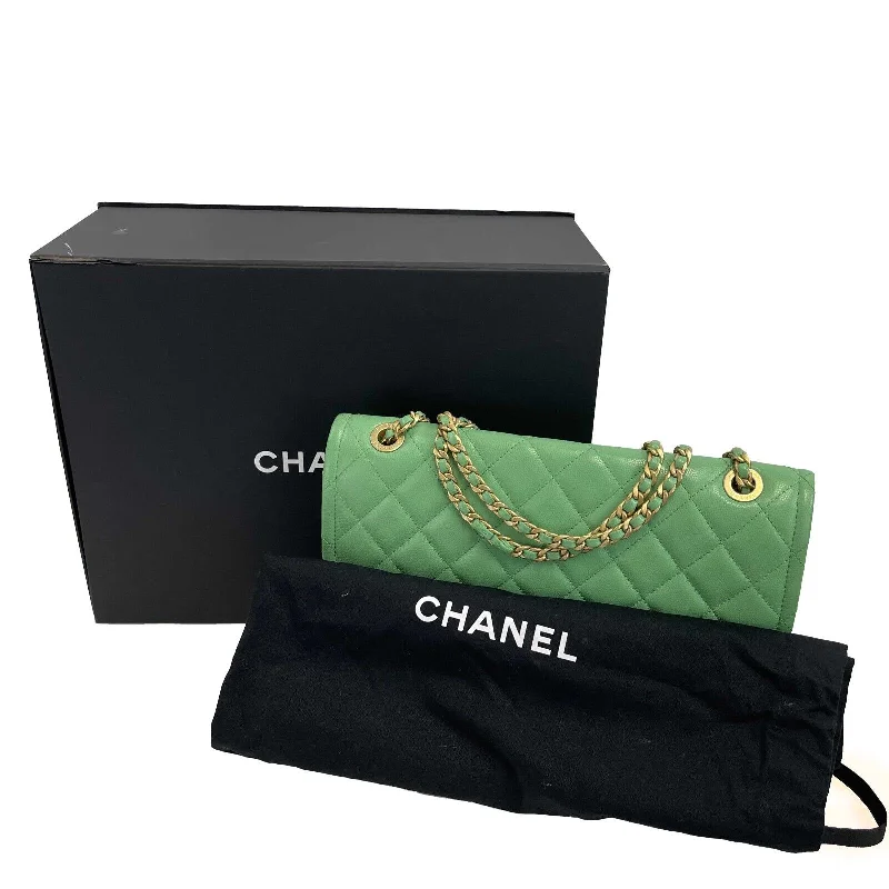 Chanel bags with adjustable chain strapsCHANEL - 2021 CC Medium Diamond Caviar Leather Mint Green Sweet Single Flap