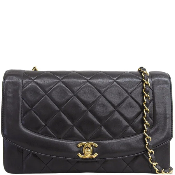 Chanel bags for the minimalist fashionCHANEL Around 1997 Made Diana Flap Chain Bag 25Cm Black