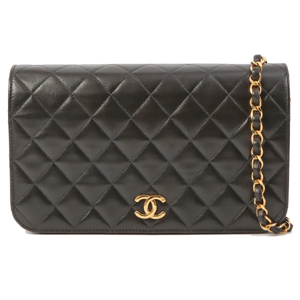 Chanel bags with modern touchesChanel Around 1998 Made Full Flap Cc Mark Plate Chain Bag Black