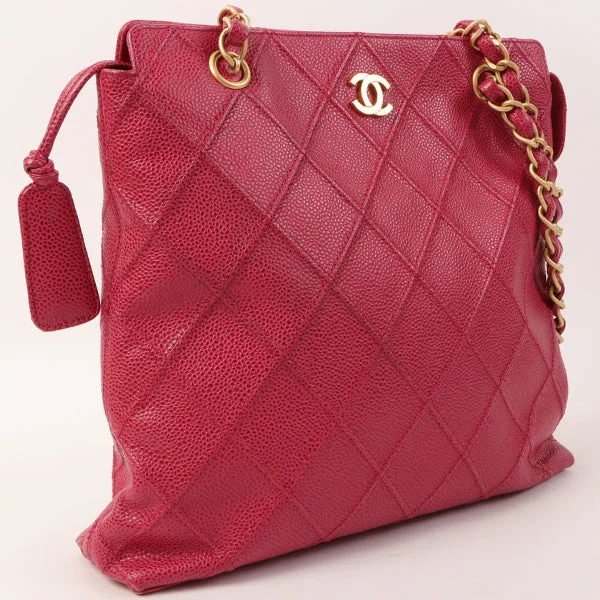 Chanel bags for women who appreciate fine craftsmanshipCHANEL Around 2000 Made Caviar Skin Wild Stitch Cc Mark Tote Bag Rose Pink