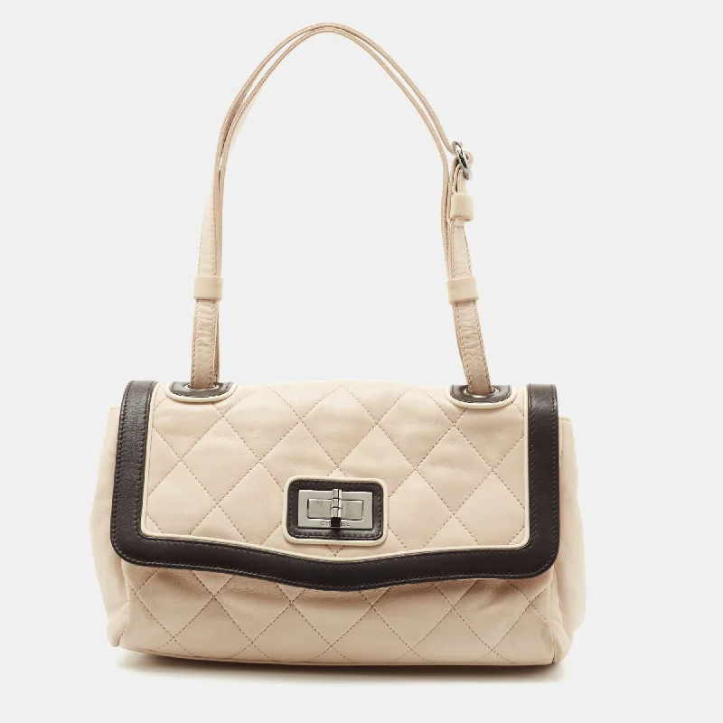 Chanel Luxury Handbag for High - End EventsChanel Beige/Brown Quilted Leather Reissue Shoulder Bag