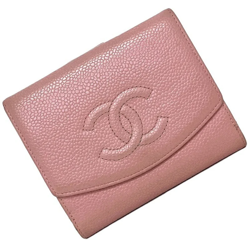 Chanel bags for those who value investment piecesChanel Bi-Fold Wallet Pink Caviar Skin A13496 Coco Mark 9s CHANEL W Ladies Pastel