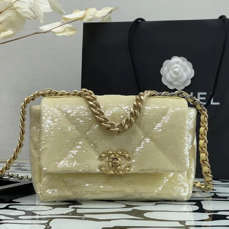 Chanel Limited Edition Handbag for CollectorsChanel 19 sequin Flap Bag