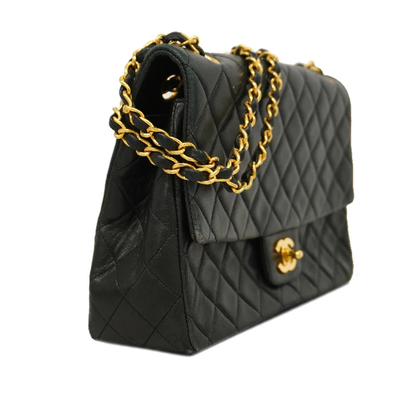 Chanel New Arrival Handbag with Gold HardwareCHANEL   Matelasse Chain Shoulder Women's Leather Shoulder Bag Black