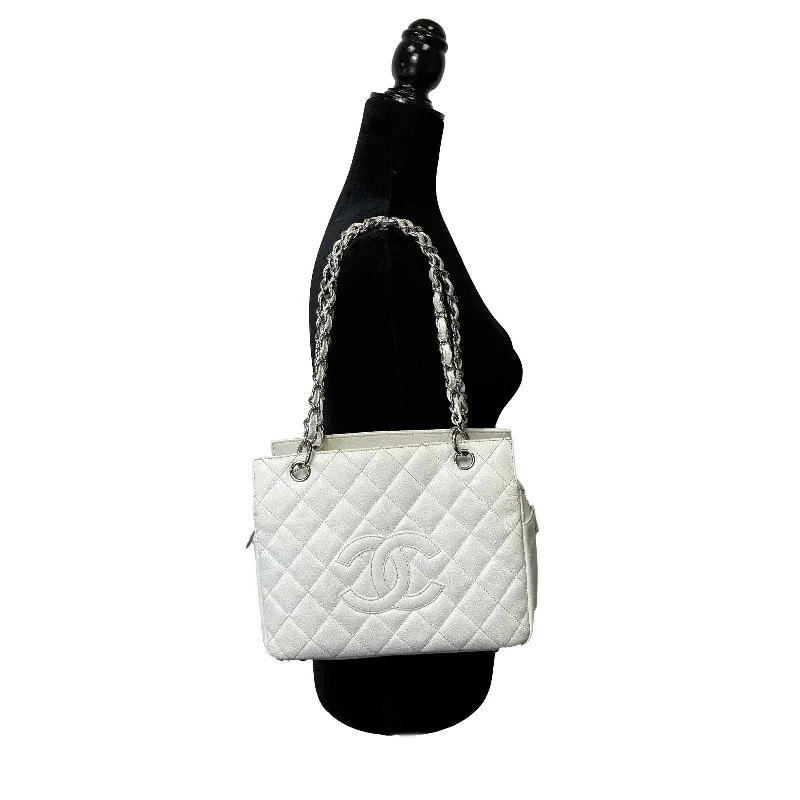 Chanel classicCHANEL - Petite Timeless Tote Caviar Quilted CC Medium Tote / Shoulder Bag