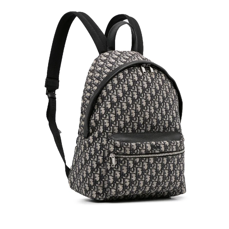 Christian Dior backpacks with a sleek, minimalist silhouetteDior Oblique Rider Backpack (s0O8AO)