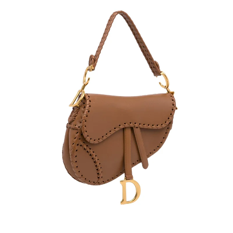 Contemporary Christian Dior handbags with a unique shapeDior Whipstitch Saddle Bag (CKK5L9)