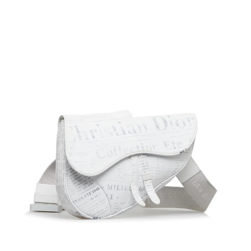 Christian Dior handbags with a back - pocket for quick storageDior x Daniel Arsham Saddle (orL7Q6)