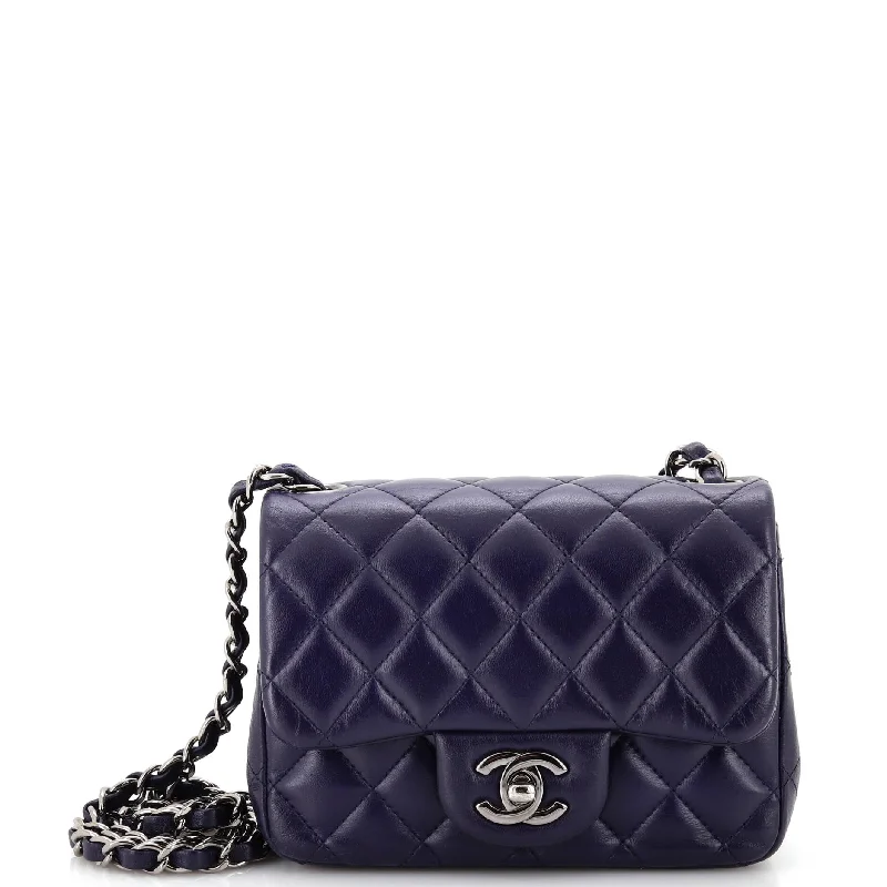 Christian Dior bags with a detachable coin purse insideSquare Classic Single Flap Bag Quilted Lambskin Mini