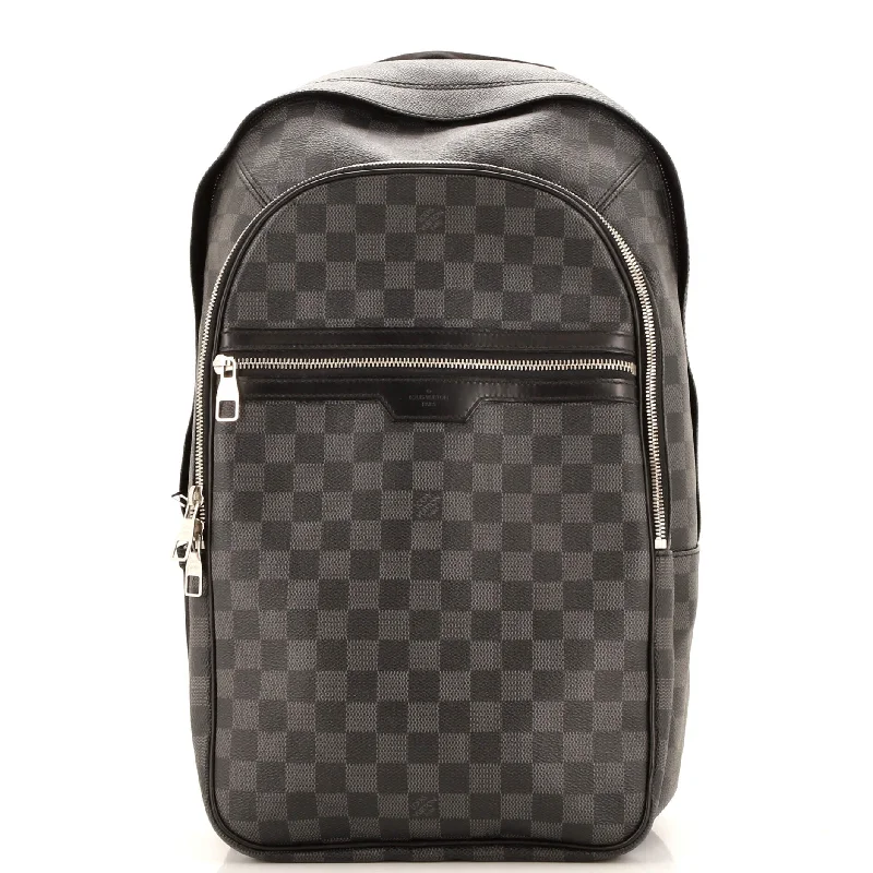 Christian Dior backpacks with a sleek, minimalist silhouetteMichael Backpack Damier Graphite